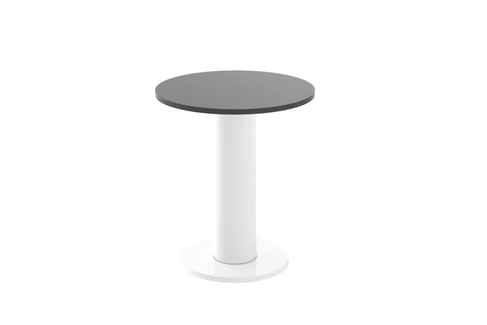 SOLO MINI kafijas galdiņš ⌀60cm spīdīgi pelēks/balts