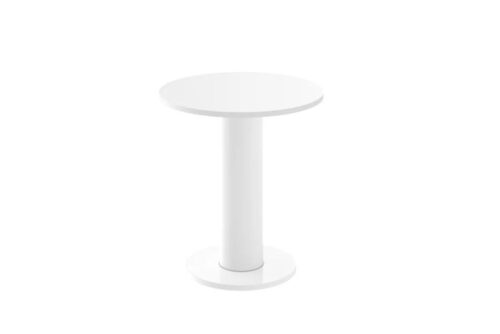 SOLO MINI kafijas galdiņš ⌀60cm balts, spīdīgs