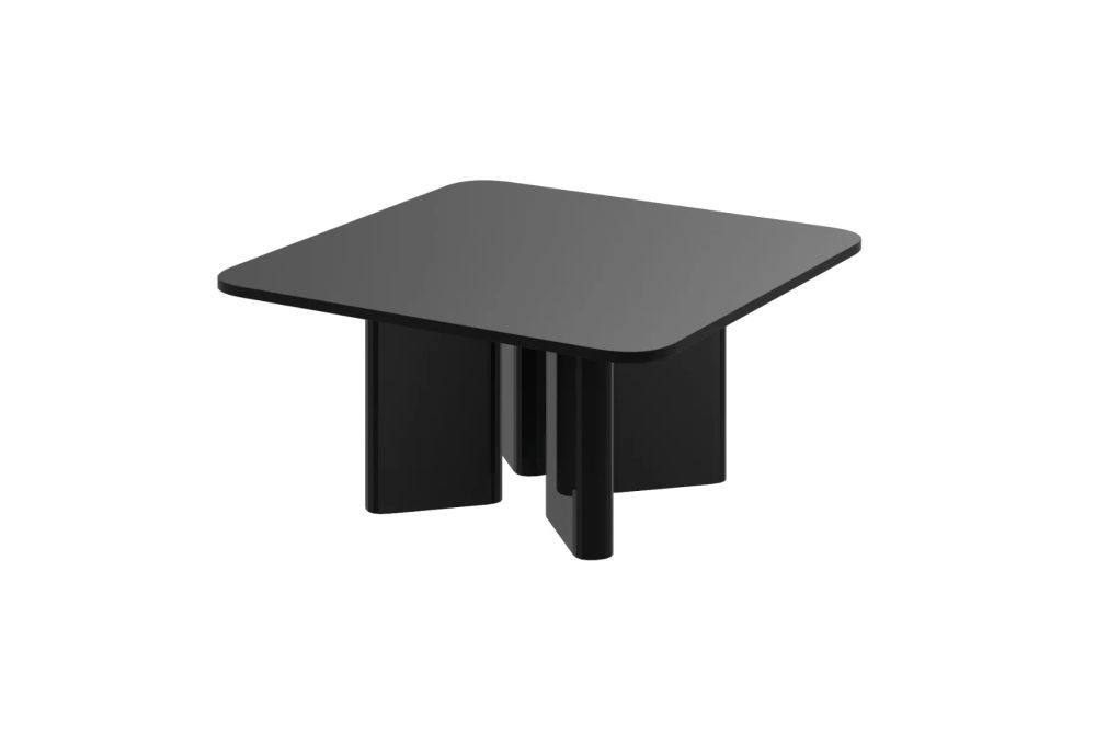 DIVERSO kafijas galdiņš 80x80 melns matēts