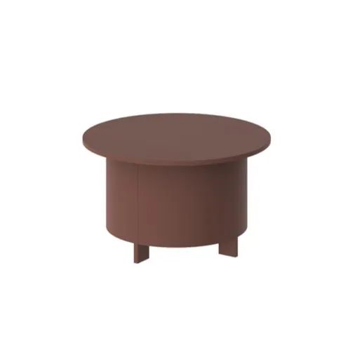 SALVO AC 80x80 бордовый apaļais kafijas galdiņš