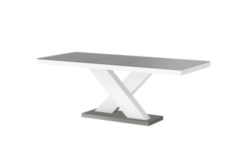 XENON MAT izvelkams galds 160(208)x89 pelēks/balts