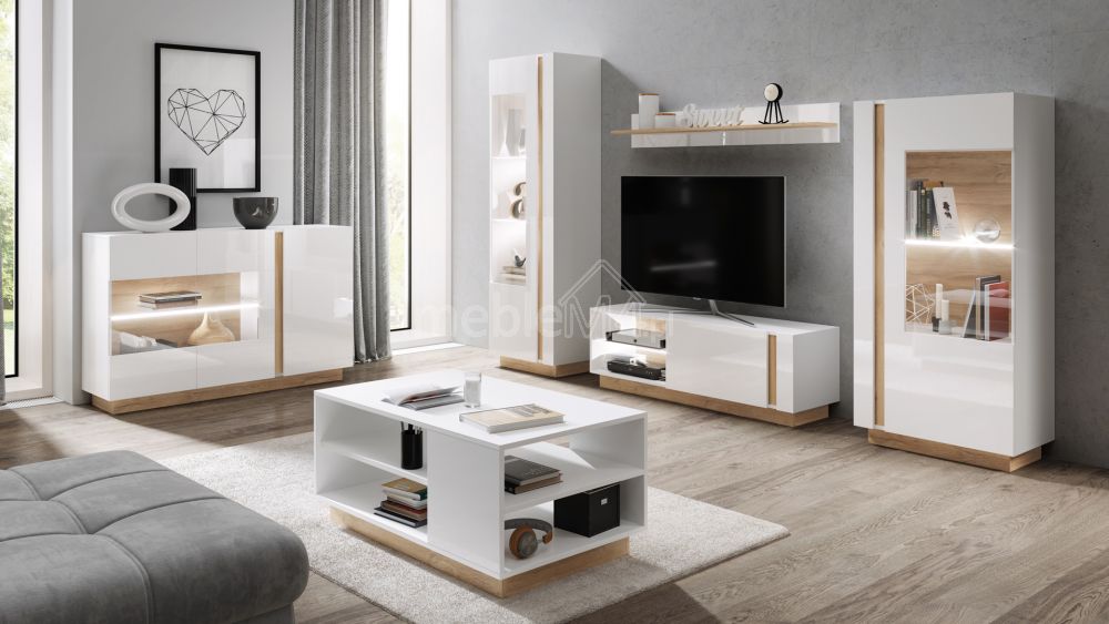 Piekarināma vitrīna 96 Arco - spīdīgi balta — изображение 2