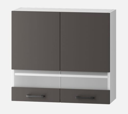 Sienas skapis 80 cm vitrīna Clara WS80 SP