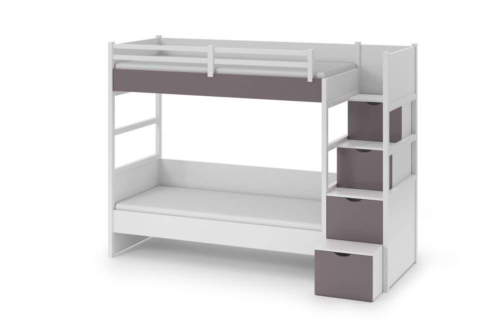 ENZO divstāvu gulta ar pakāpieniem 90x200 cm — изображение 2