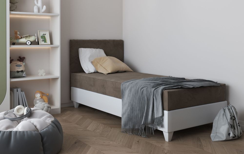 Gulta ar uzglabāšanas kasti un mīkstu matraci LAGOS I 90x200 cm — 2 attēls