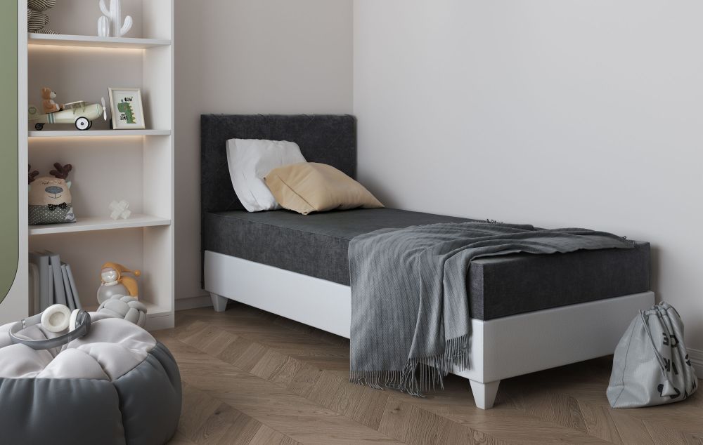 Gulta ar uzglabāšanas kasti un mīkstu matraci LAGOS I 90x200 cm — 3 attēls