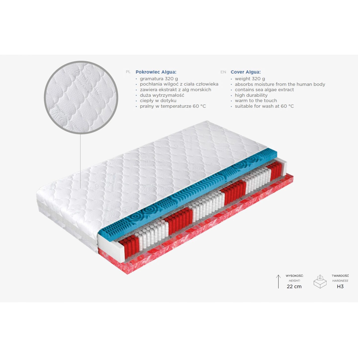 Eco Marin matracis 140x200 Gr1 — изображение 2