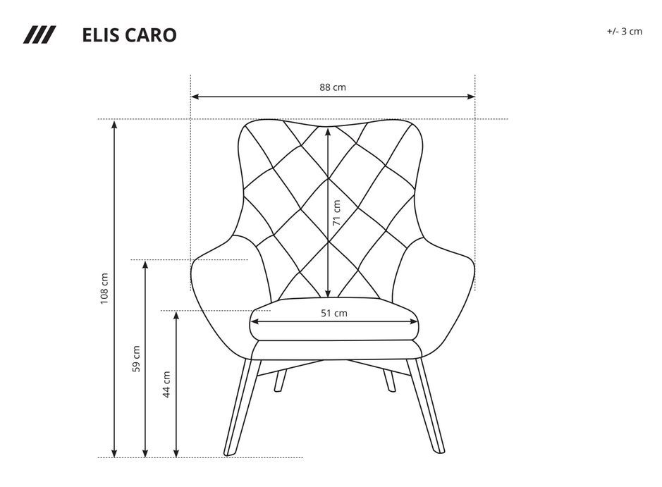 Elis Caro Gr2 saliekamais krēsls — 3 attēls