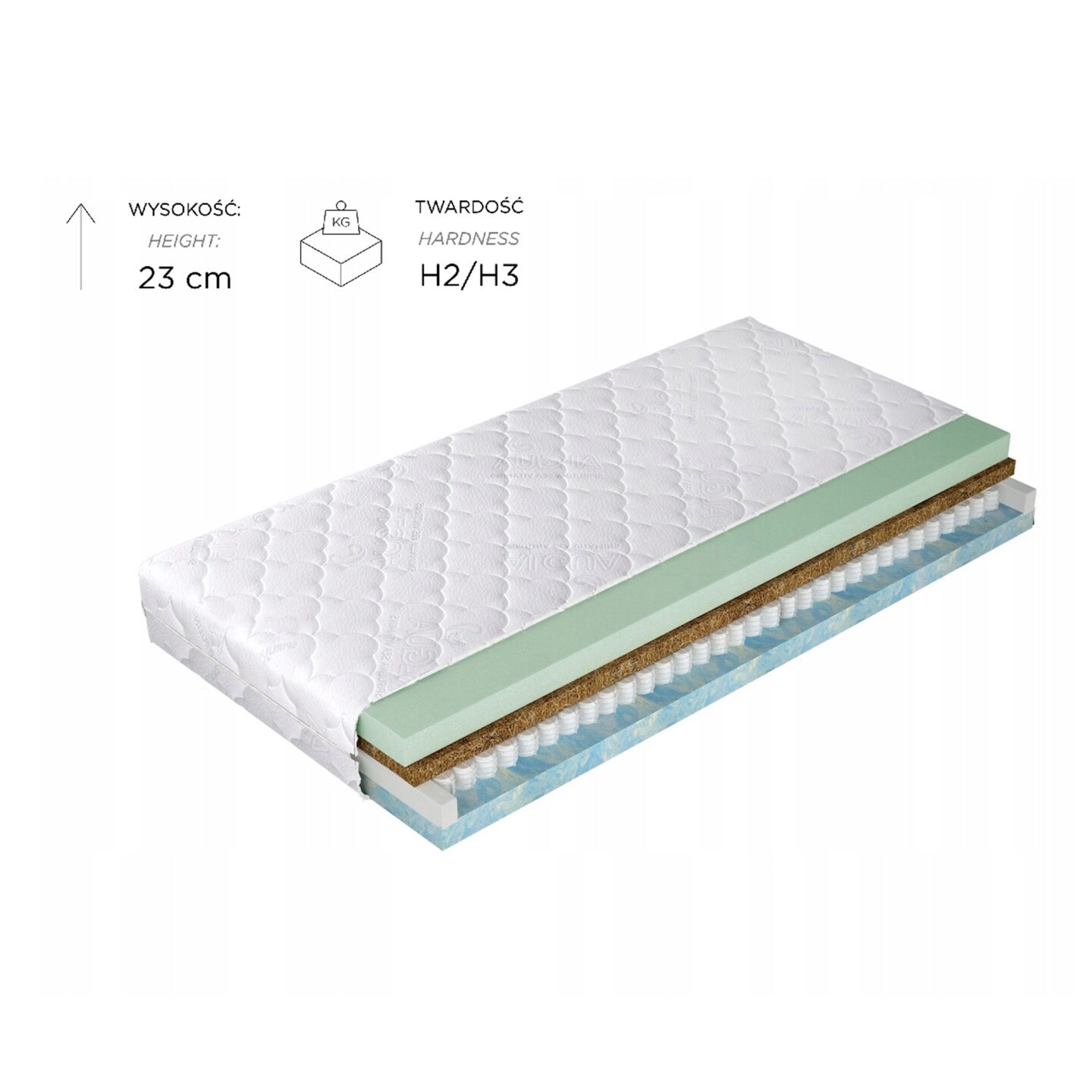 Ekoloģisks matracis L 180x200 Gr1 — изображение 3