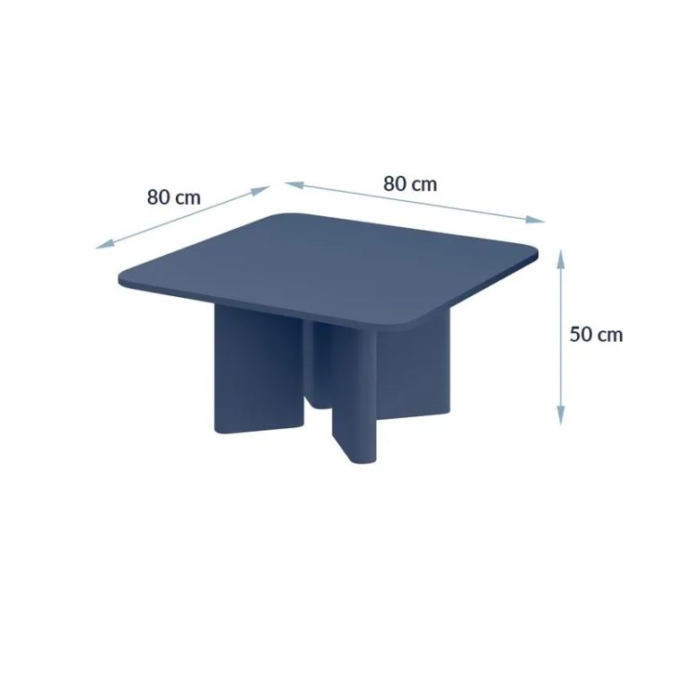 DIVERSO 80x80 kašmira kafijas galdiņš — 2 attēls