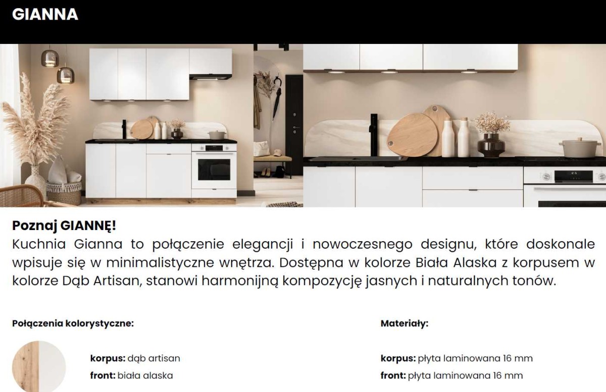 Virtuves mēbeļu komplekts 200 cm Gianna virtuve — изображение 3