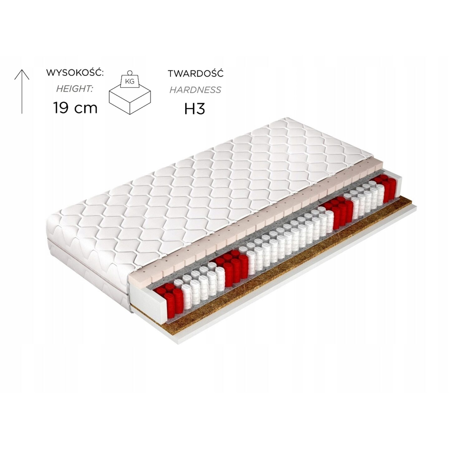 Lateksa matracis "Live 90x200 Gr1" — 3 attēls