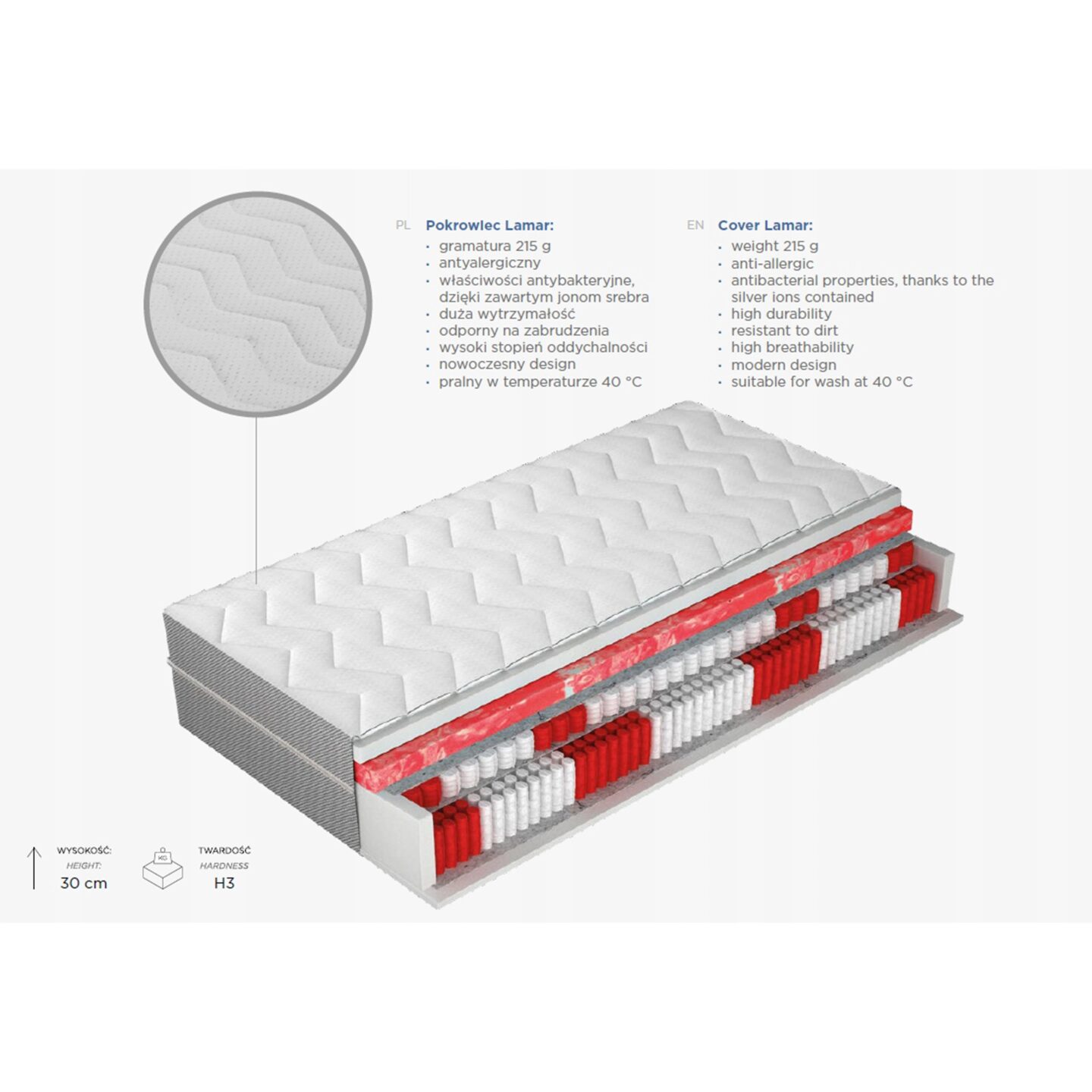 Grand Sotto matracis 100x200 Gr1 — 2 attēls