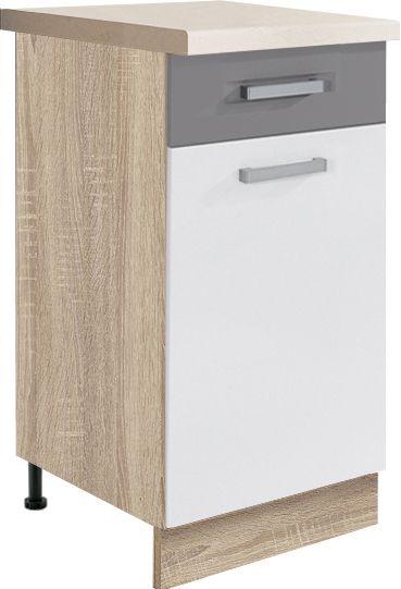 Apakšējais skapītis ar atvilktni 40 cm Global GLO-2D