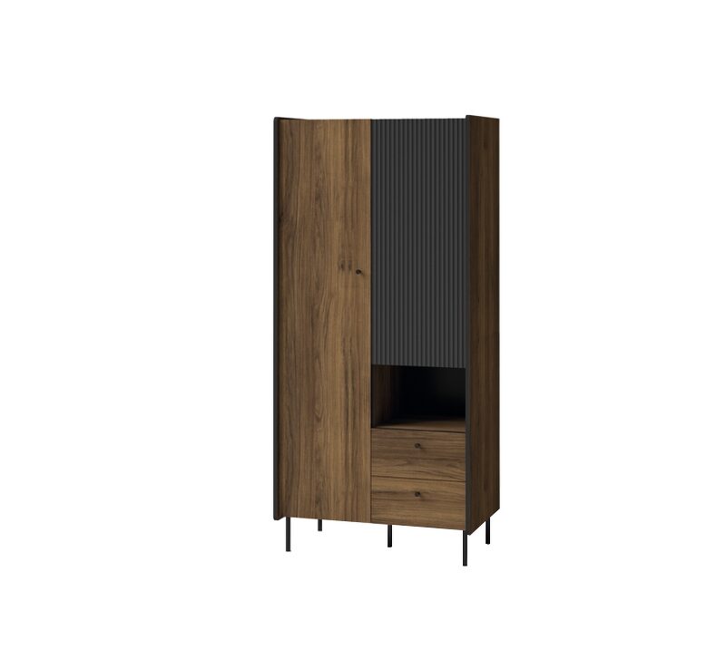 PRESTIGO P1 sistēma (2D2S skapis) – melna