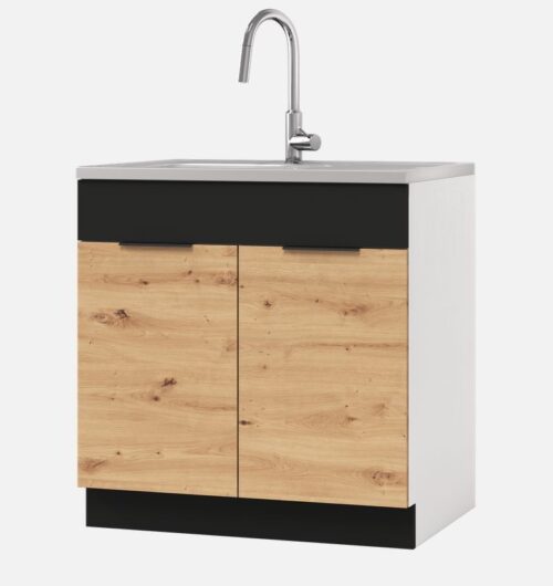 Izlietnes pamatnes skapītis 80 cm Elena D 80ZL ar vāku