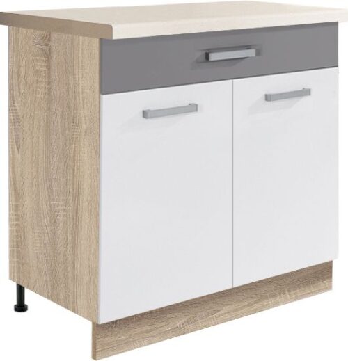 Apakšējais skapītis ar atvilktni 80 cm Global GLO-6D