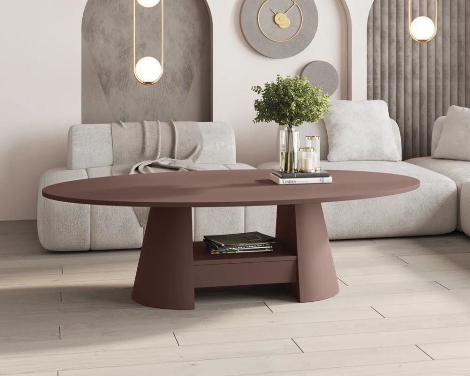 CALABRO kafijas galdiņš 90x160 bordo krāsā — изображение 3
