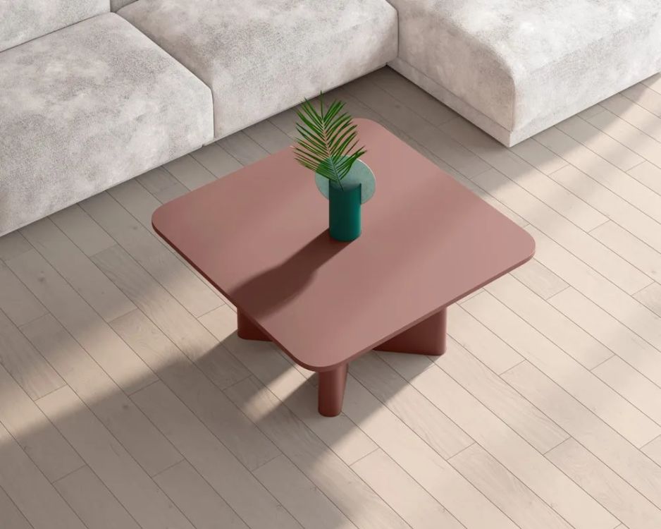 DIVERSO kafijas galdiņš 80x80 bordo — изображение 3