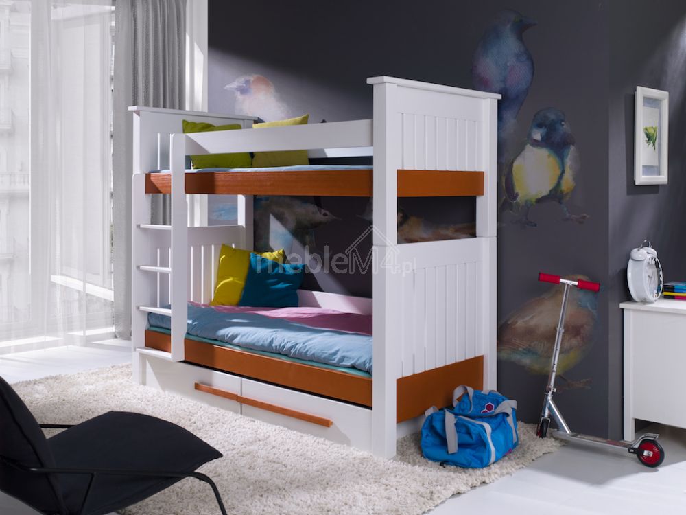 CASIMIR divstāvu gulta ar atvilktnēm divām personām 80x181 cm — изображение 2