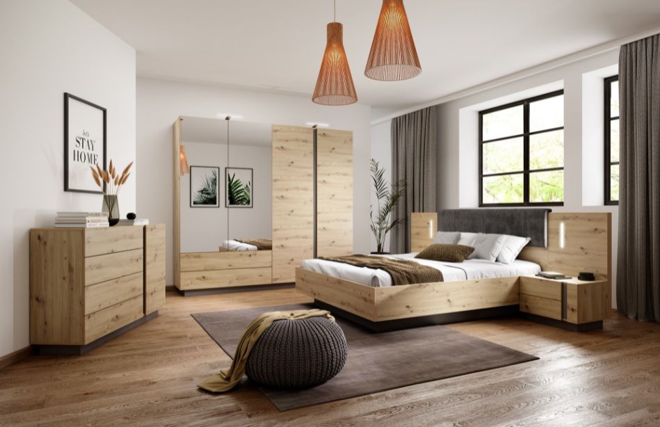Arco 220 skapis, mākslīgā ozola krāsā — 3 attēls
