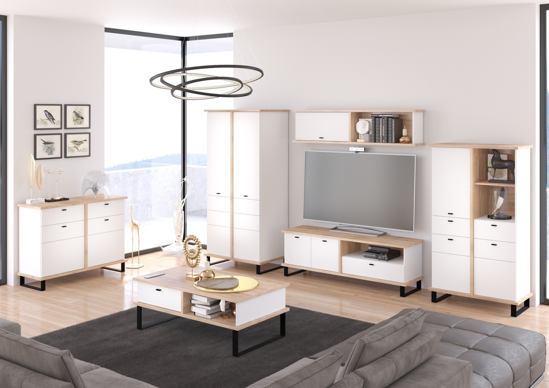 CRASSY mēbeles #4 viesistabas mēbeļu sienas skapis — изображение 5
