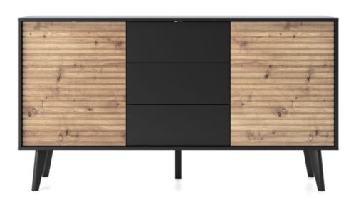 Willow KSZ154 kumode ar rievām fasādēs