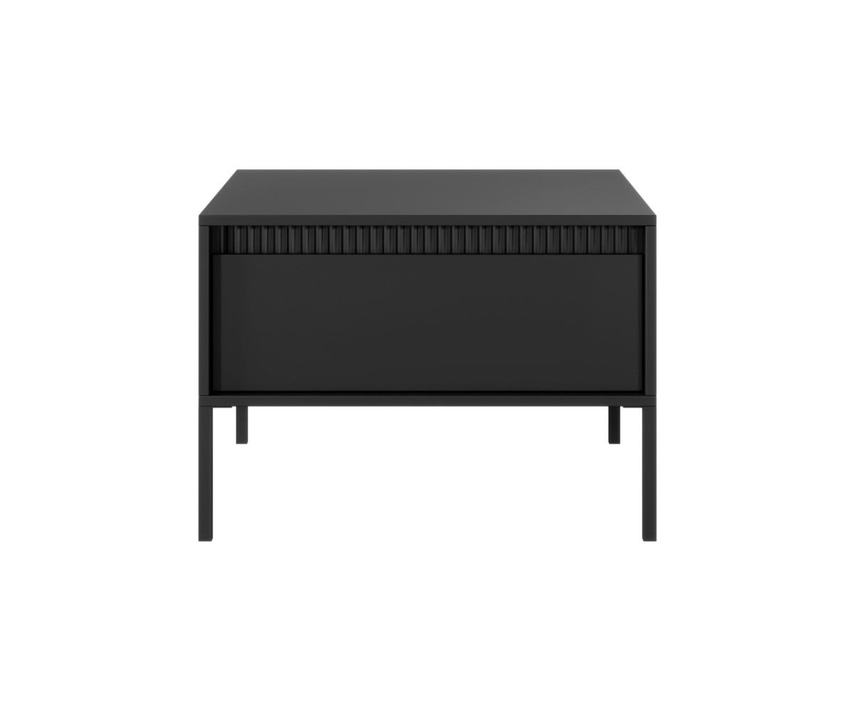 Loft kafijas galdiņš ar rievām 1S Senso melns — изображение 2