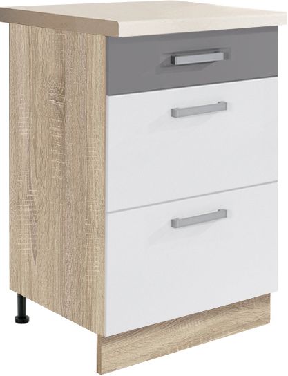 50 cm pamatnes skapis ar atvilktnēm Global GLO-9D