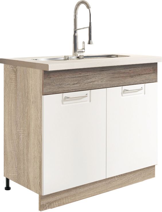 Apakšējais skapītis 90 cm Econo ECO-13D izlietne