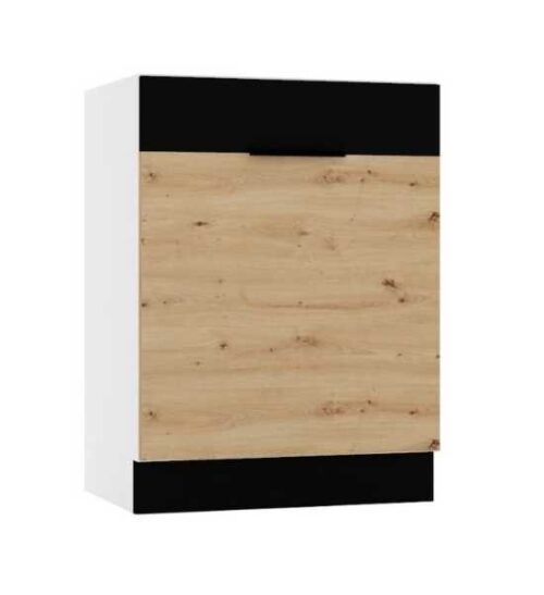 Apakšējais plīts virsmas skapītis ar vāku 60 cm Elena D 60PC ZAŚL P/L