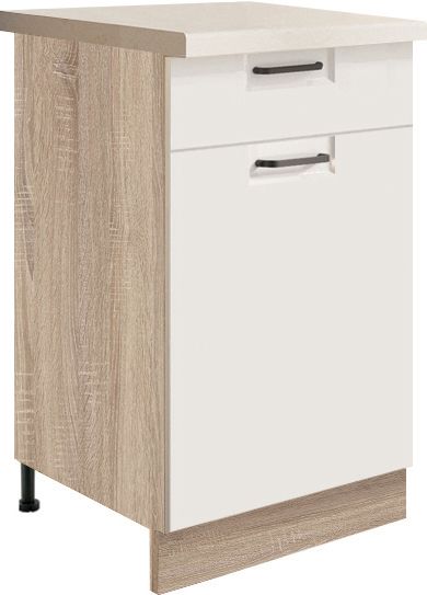 Apakšējais skapītis 45 cm ar atvilktni Favorit White FW-3D