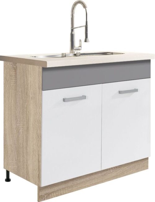 Apakšējais skapītis 90 cm izlietnei Global GLO-13D