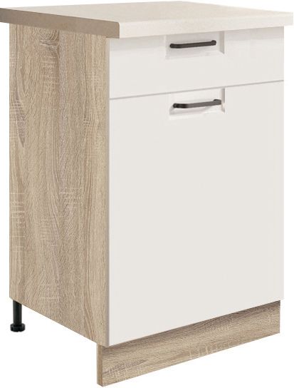 50 cm apakšējā skapīte ar atvilktni Favorit White FW-4D