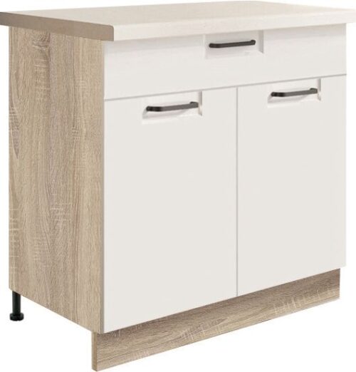 Apakšējais skapītis 80 cm ar atvilktni Favorit White FW-6D
