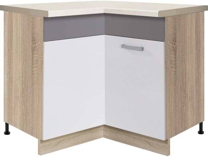 Stūra skapītis apakšā 90/90 cm Global GLO-16