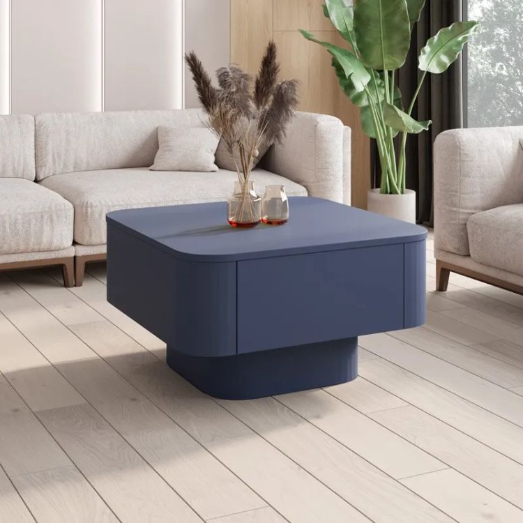 GRADO kvadrātveida kafijas galdiņš 80x80 zils — 4 attēls