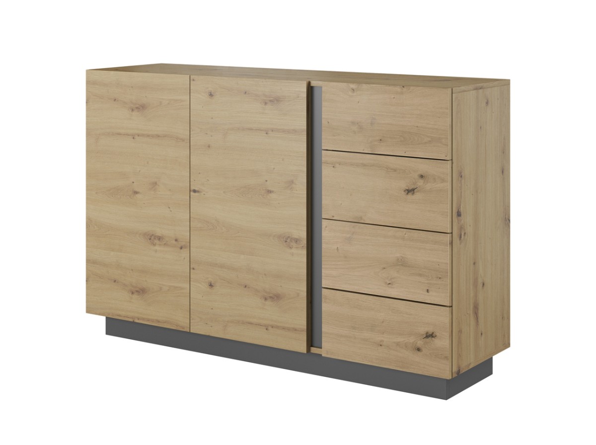 Kumode 138 Arco 2D4S - mākslinieciska ozolkoka krāsa