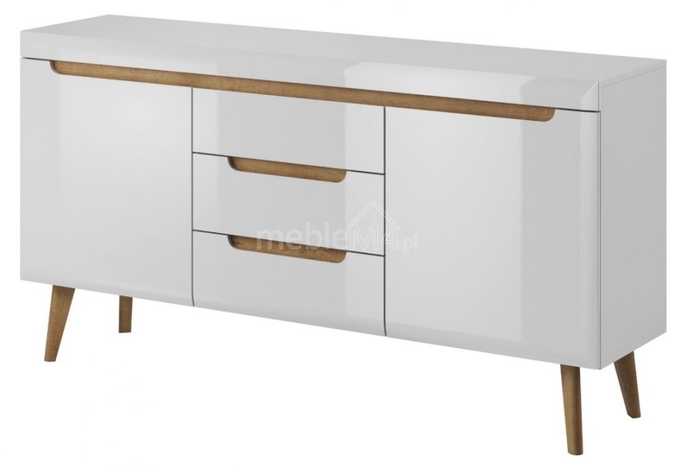 Nordi NKSZ160 kumode - spīdīgi balta