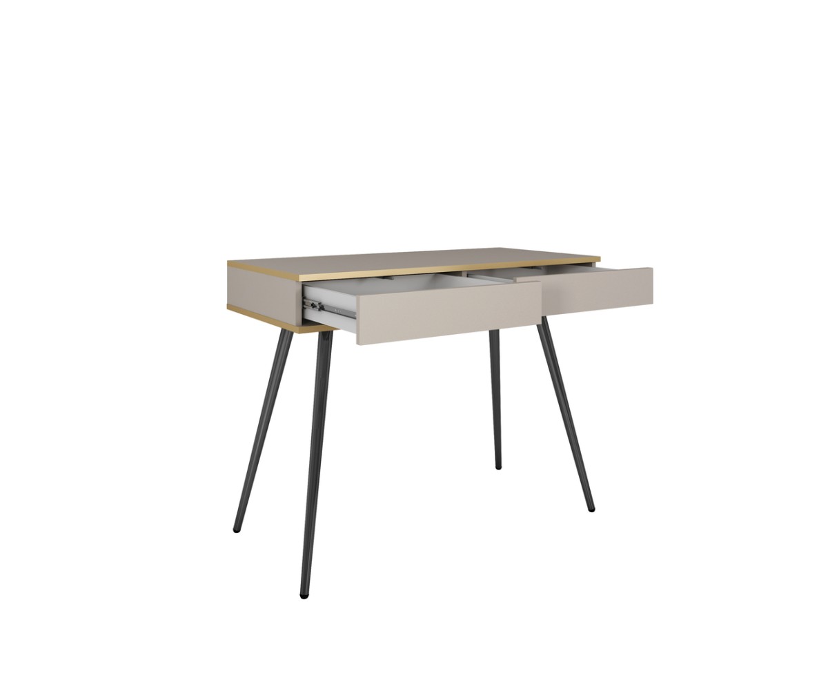 Oro T102 balta rievota MDF konsoles kumode — 4 attēls