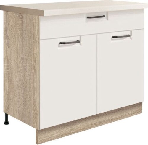 Apakšējais skapītis 90 cm ar atvilktni Favorit White FW-7D
