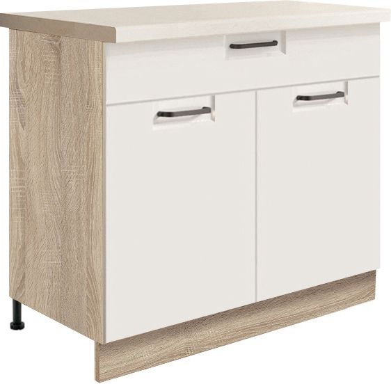 Apakšējais skapītis 90 cm ar atvilktni Favorit White FW-7D