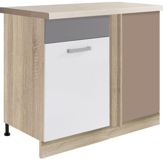 Stūra skapītis apakšā 110/60 cm Global GLO-24DL