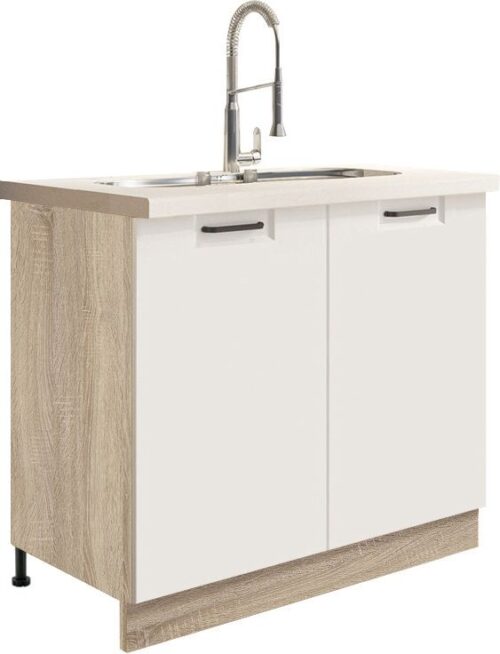 90 cm apakšējā skapīte Favorit White FW-13D izlietnei