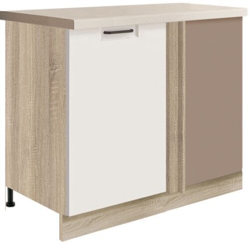 Stūra skapītis apakšā 110/60 cm Favorit White FW-24DL