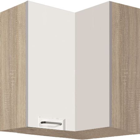 Sienas skapis 60/60 cm stūra Favorit White FW-54G