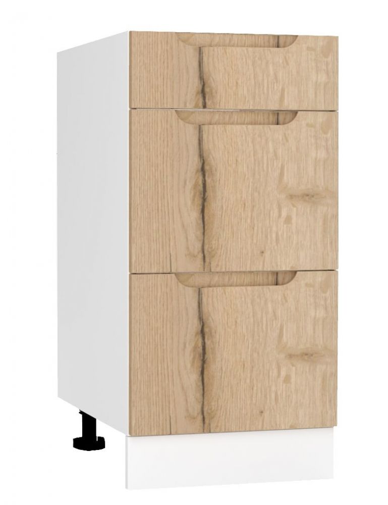 Apakšējais skapītis 40 cm ar atvilktnēm D40S/3 Zoya