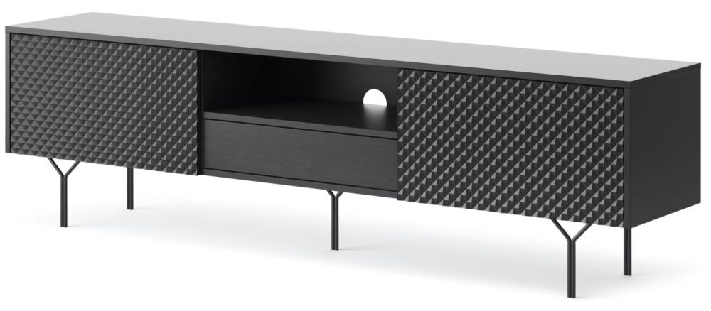 Burvīgs bēniņu stila TV skapis Raven RTV180