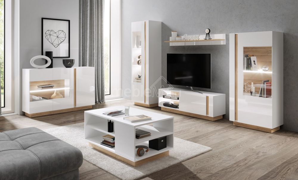 TV statīvs 187 Arco - balts, spīdīgs — изображение 3