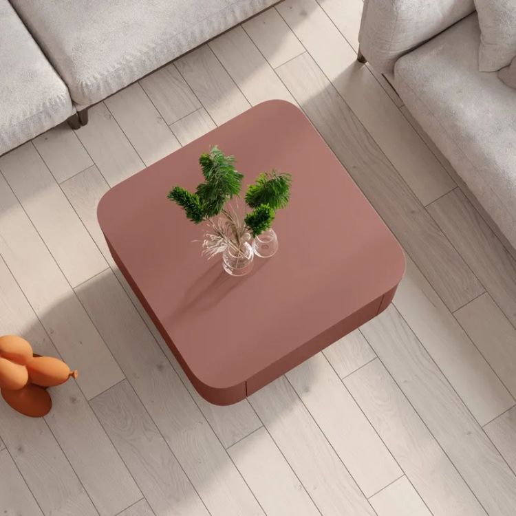 GRADO kvadrātveida kafijas galdiņš 80x80 kapučīno — 5 attēls